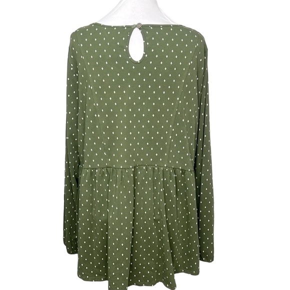 Matilda Jane Embroidered Peplum Blouse Green - Picture 4 of 9
